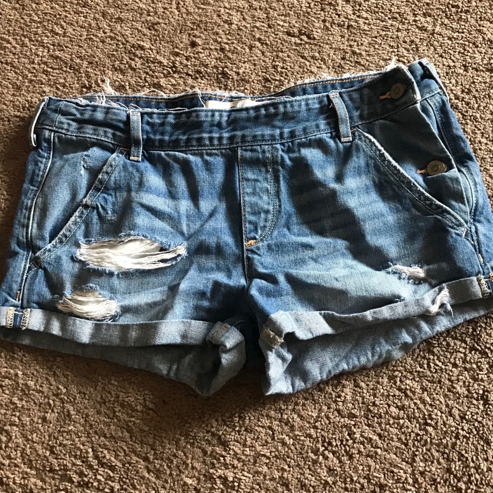 Denim shorts